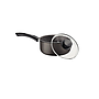 Olla Tramontina Paris en Aluminio con Revestimiento Interno y Externo Antiadherente Starflon Max Plomo con Tapa de Vidrio 18 cm 2,1 L