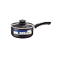 Olla Tramontina Paris en Aluminio con Revestimiento Interno y Externo Antiadherente Starflon Max Plomo con Tapa de Vidrio 18 cm 2,1 L