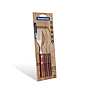 Juego de Tenedores de Mesa Tramontina con Láminas de Acero Inoxidable y Mangos de Madera Tratada Polywood Rojo 6 Piezas

