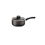 Olla Tramontina Paris en Aluminio con Revestimiento Interno y Externo Antiadherente Starflon Max Plomo con Tapa de Vidrio 16 cm 1,5 L

