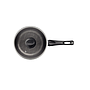 Olla Tramontina Paris en Aluminio con Revestimiento Interno y Externo Antiadherente Starflon Max Plomo con Tapa de Vidrio 16 cm 1,5 L


