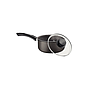Olla Tramontina Paris en Aluminio con Revestimiento Interno y Externo Antiadherente Starflon Max Plomo con Tapa de Vidrio 16 cm 1,5 L

