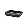 Asadera rectangular honda Tramontina Brasil en aluminio con revestimiento interno y externo antiadherente Starflon Max grafito 40 cm 7,2 L