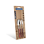 Juego de Cucharas para Té Tramontina con Láminas de Acero Inoxidable y Mangos de Madera Tratada Polywood Rojo 6 Piezas