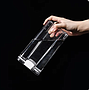 Contenedor hermético con clip PET, base cuadrada.1800ml 10,4x10,4x24,5cm