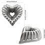 Tortera Anti adherente en Aluminio Grueso con Forma de Corazon 26x25