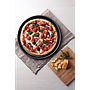 Asadera para pizza Tramontina Brasil en aluminio con revestimiento interno y externo antiadherente Starflon Max grafito 30 cm 1,8 L