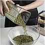 Contenedor hermético con clip PET, base cuadrada.1800ml 10,4x10,4x24,5cm