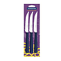 Juego de Cuchillos para Asado Tramontina New Kolor con Láminas de Acero Inoxidable y Mangos de Polipropileno Azul 3 Piezas