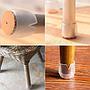 Protector De Suelo Silicona Para Patas Sillas Mesas X24 Cilindrica
