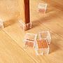 Protector Suelo Silicona Patas Sillas Muebles X24 Calidad Ax