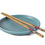 Set de 10 Palitos de Sushi Reutilizables en Bamboo Natural