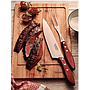 Cuchillo para Carne Tramontina con Lámina de Acero Inoxidable y Mango de Madera Tratada Rojo Polywood 8