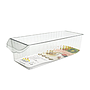 Organizador Acrilico Rectangular para Heladera 27x10x7,2cm.