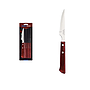 Conjunto de cuchillos para asado Tramontina con Láminas de Acero Inoxidable y Mangos de Madera Tratada Polywood Rojo 6 piezas.