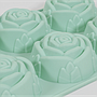 Molde de silicona con formas de Rosas 29x17x3cm