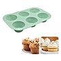 Molde de silicona con formas para muffins 29x17x4cm