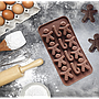 Molde de silicona para chocolate 21 x 10 cm Navideño