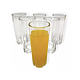 Set de 6 Vasos de vidrio Labrados 300Ml