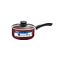 Olla Tramontina Paris en Aluminio con Revestimiento Interno y Externo Antiadherente Starflon Max Rojo con Tapa de Vidrio 20 cm 2,9 L