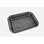 Bandeja de Horneado en Acero al Carbono con Rejilla 37x25x5 cm