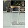 Frasco de Vidrio con tapa de madera 15x8 cm 650ml