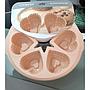 Molde Casasunco para Cupcake en forma de Corazones x6 en silicona